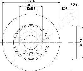 Japanparts DP-0926 - Discofreno autozon.pro