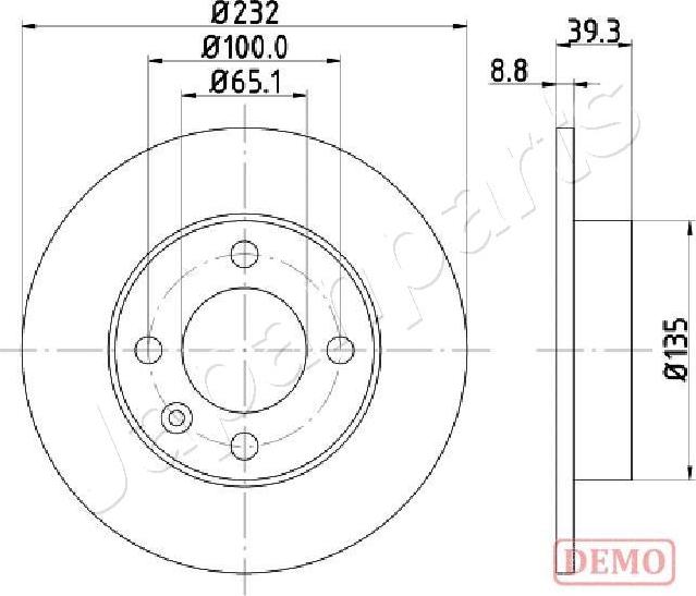 Japanparts DP-0921C - Discofreno autozon.pro