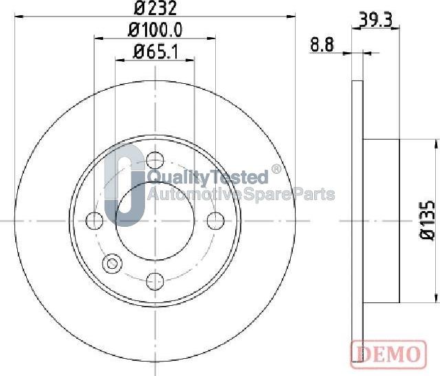 Japanparts DP0921JM - Discofreno autozon.pro