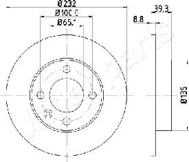 Japanparts DP-0921 - Discofreno autozon.pro