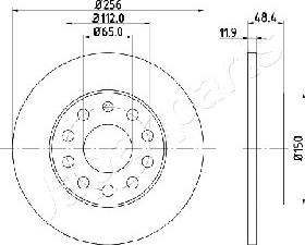 Japanparts DP-0928 - Discofreno autozon.pro