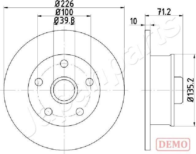 Japanparts DP-0923C - Discofreno autozon.pro