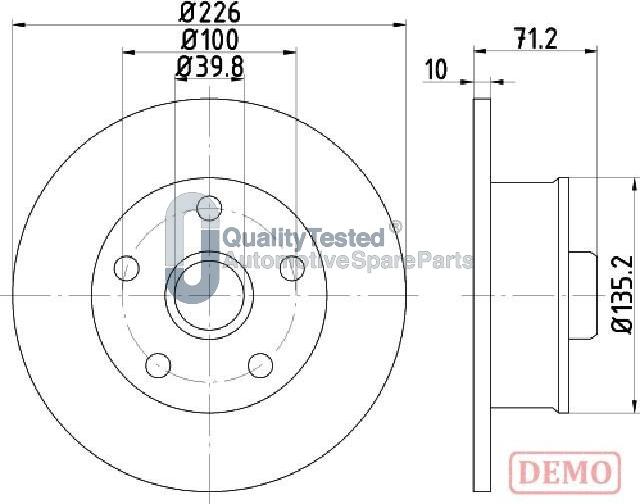 Japanparts DP0923JM - Discofreno autozon.pro