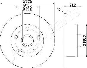 Japanparts DP-0923 - Discofreno autozon.pro