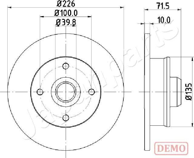 Japanparts DP-0922C - Discofreno autozon.pro