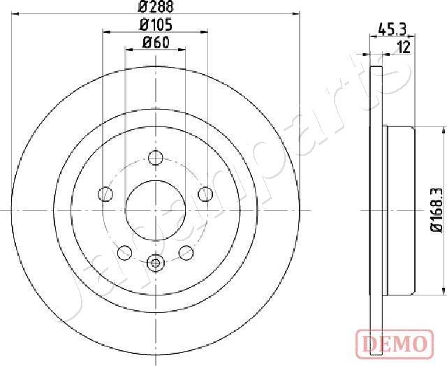 Japanparts DP-0404C - Discofreno autozon.pro