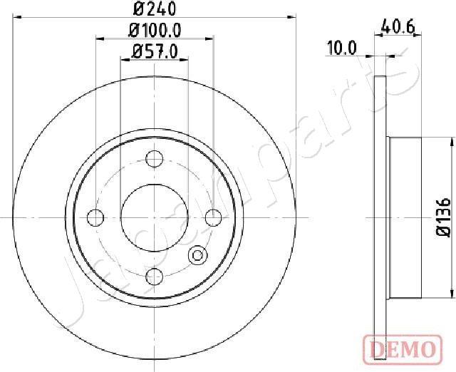 Japanparts DP-0405C - Discofreno autozon.pro