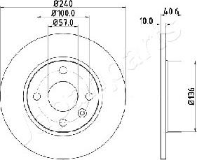 Japanparts DP-0405 - Discofreno autozon.pro