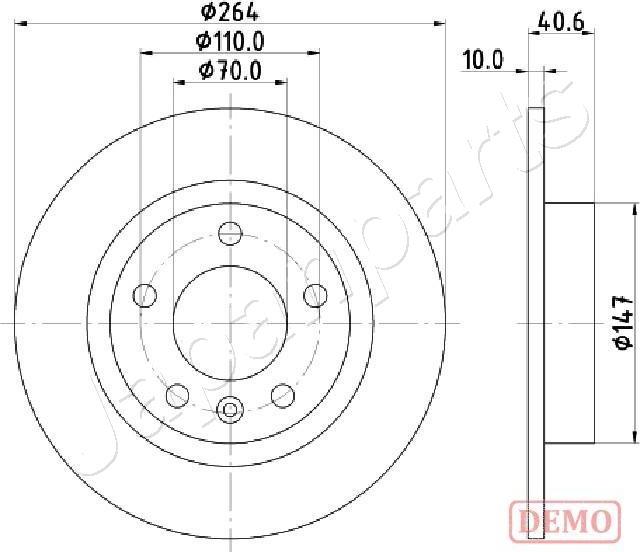 Japanparts DP-0400C - Discofreno autozon.pro