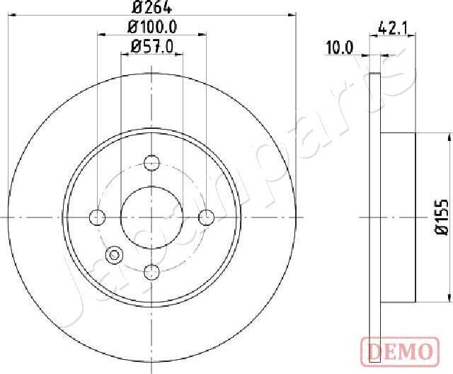 Japanparts DP-0407C - Discofreno autozon.pro