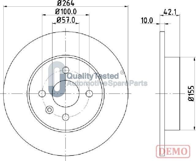 Japanparts DP0407JM - Discofreno autozon.pro