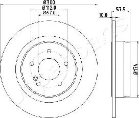 Japanparts DP-0509 - Discofreno autozon.pro