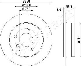 Japanparts DP-0504 - Discofreno autozon.pro