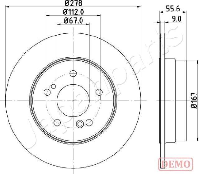 Japanparts DP-0505C - Discofreno autozon.pro