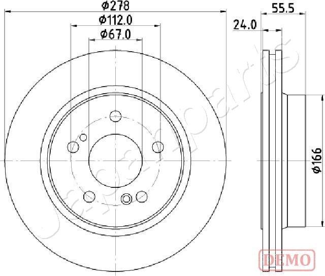 Japanparts DP-0506C - Discofreno autozon.pro