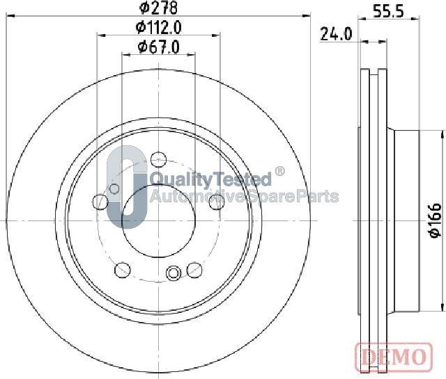 Japanparts DP0506JM - Discofreno autozon.pro