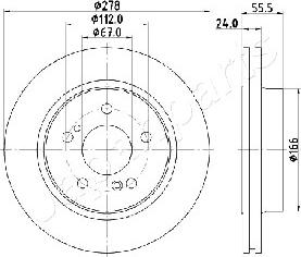 Japanparts DP-0506 - Discofreno autozon.pro