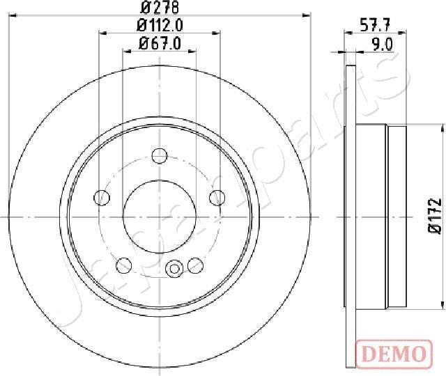 Japanparts DP-0508C - Discofreno autozon.pro