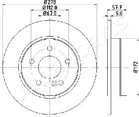 Japanparts DP-0508 - Discofreno autozon.pro