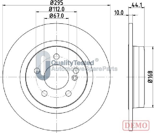 Japanparts DP0503JM - Discofreno autozon.pro