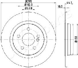 Japanparts DP-0503 - Discofreno autozon.pro