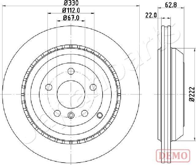 Japanparts DP-0519C - Discofreno autozon.pro