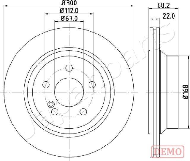 Japanparts DP-0514C - Discofreno autozon.pro