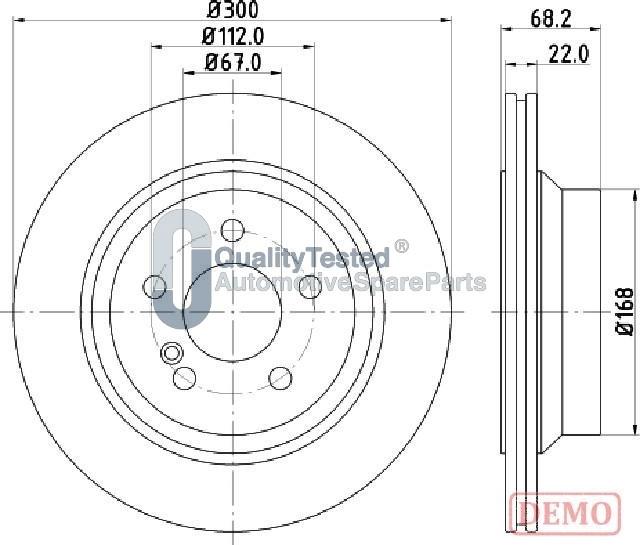 Japanparts DP0514JM - Discofreno autozon.pro