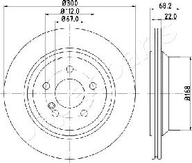 Japanparts DP-0514 - Discofreno autozon.pro