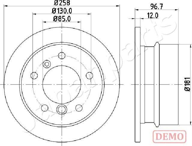 Japanparts DP-0518C - Discofreno autozon.pro