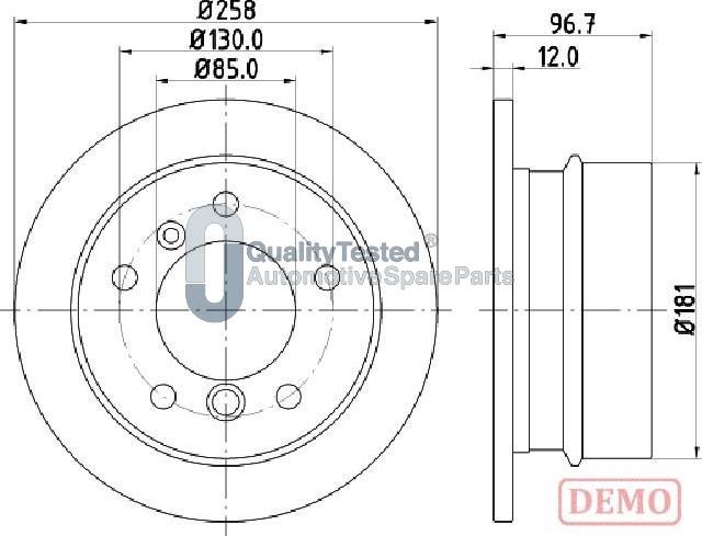 Japanparts DP0518JM - Discofreno autozon.pro