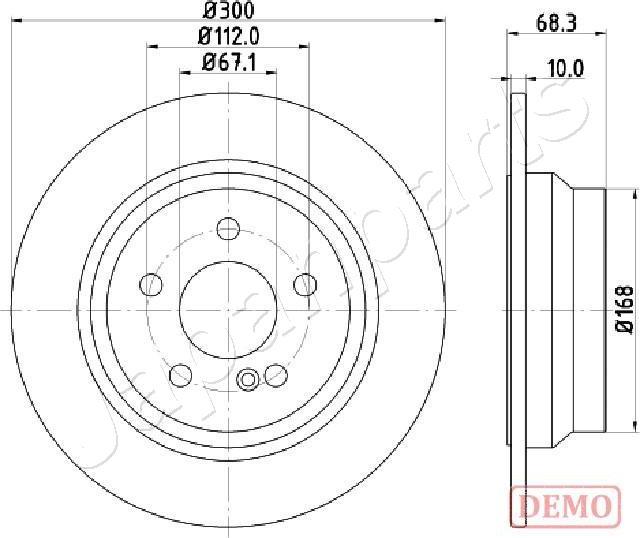 Japanparts DP-0513C - Discofreno autozon.pro