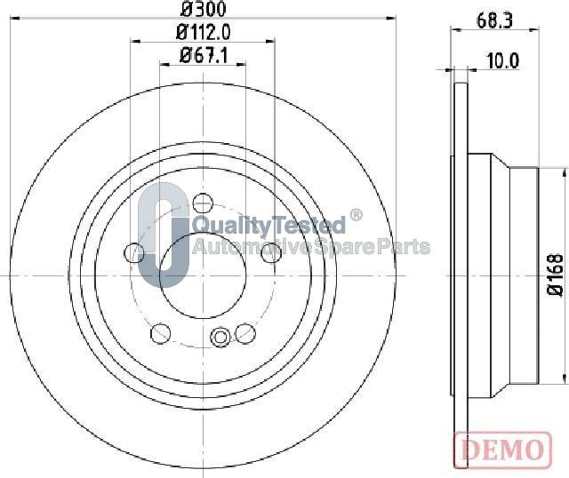 Japanparts DP0513JM - Discofreno autozon.pro