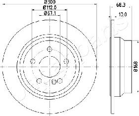 Japanparts DP-0513 - Discofreno autozon.pro