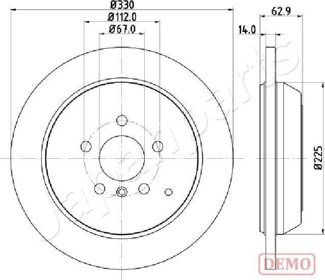 Japanparts DP-0524C - Discofreno autozon.pro