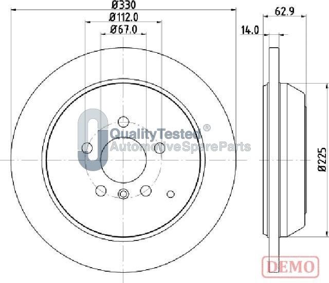 Japanparts DP0524JM - Discofreno autozon.pro