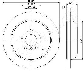 Japanparts DP-0524 - Discofreno autozon.pro