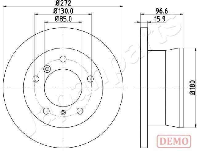 Japanparts DP-0526C - Discofreno autozon.pro