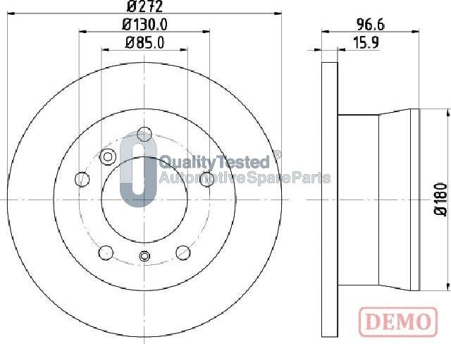 Japanparts DP0526JM - Discofreno autozon.pro