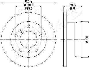 Japanparts DP-0526 - Discofreno autozon.pro