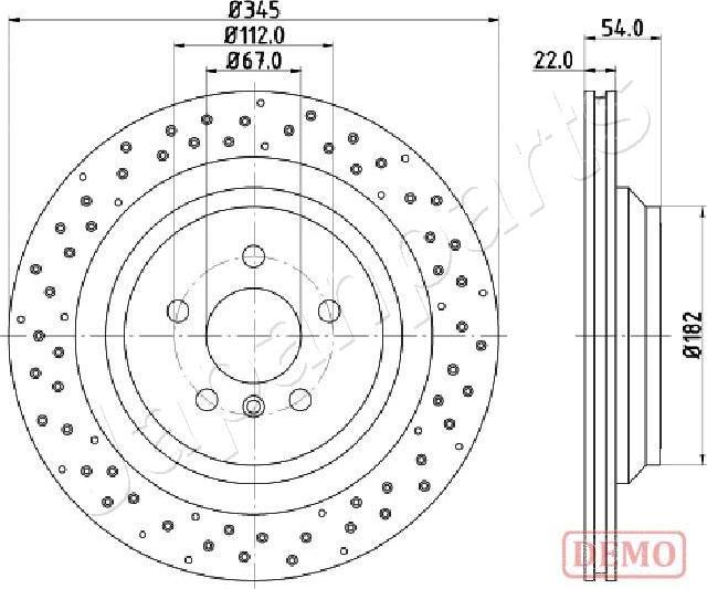 Japanparts DP-0520C - Discofreno autozon.pro