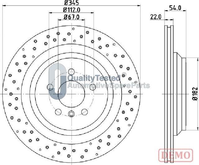 Japanparts DP0520JM - Discofreno autozon.pro