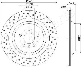 Japanparts DP-0520 - Discofreno autozon.pro