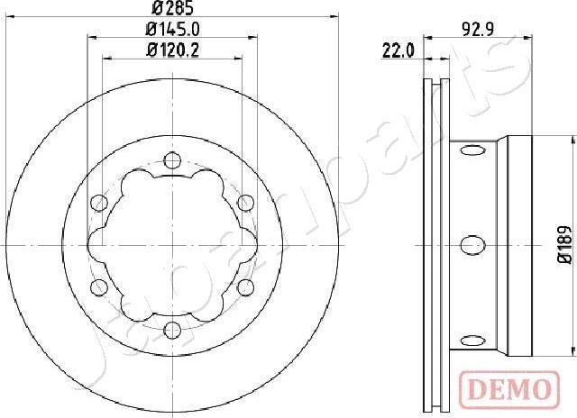 Japanparts DP-0528C - Discofreno autozon.pro