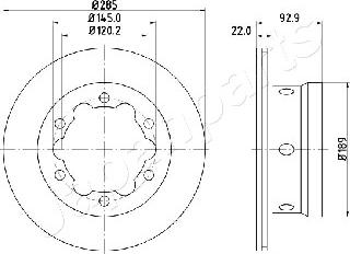 Japanparts DP-0528 - Discofreno autozon.pro