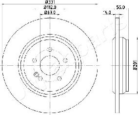 Japanparts DP-0523 - Discofreno autozon.pro