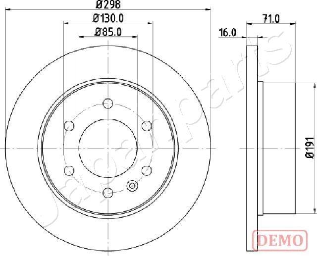 Japanparts DP-0527C - Discofreno autozon.pro