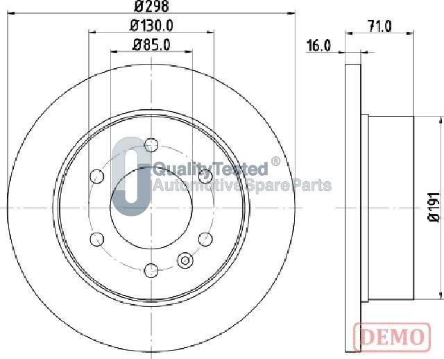 Japanparts DP0527JM - Discofreno autozon.pro