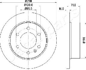 Japanparts DP-0527 - Discofreno autozon.pro