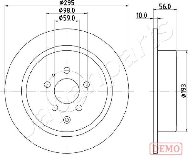 Japanparts DP-0608C - Discofreno autozon.pro